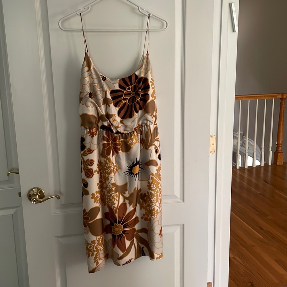 EUC J Crew Silk Spaghetti Strap Dress-6